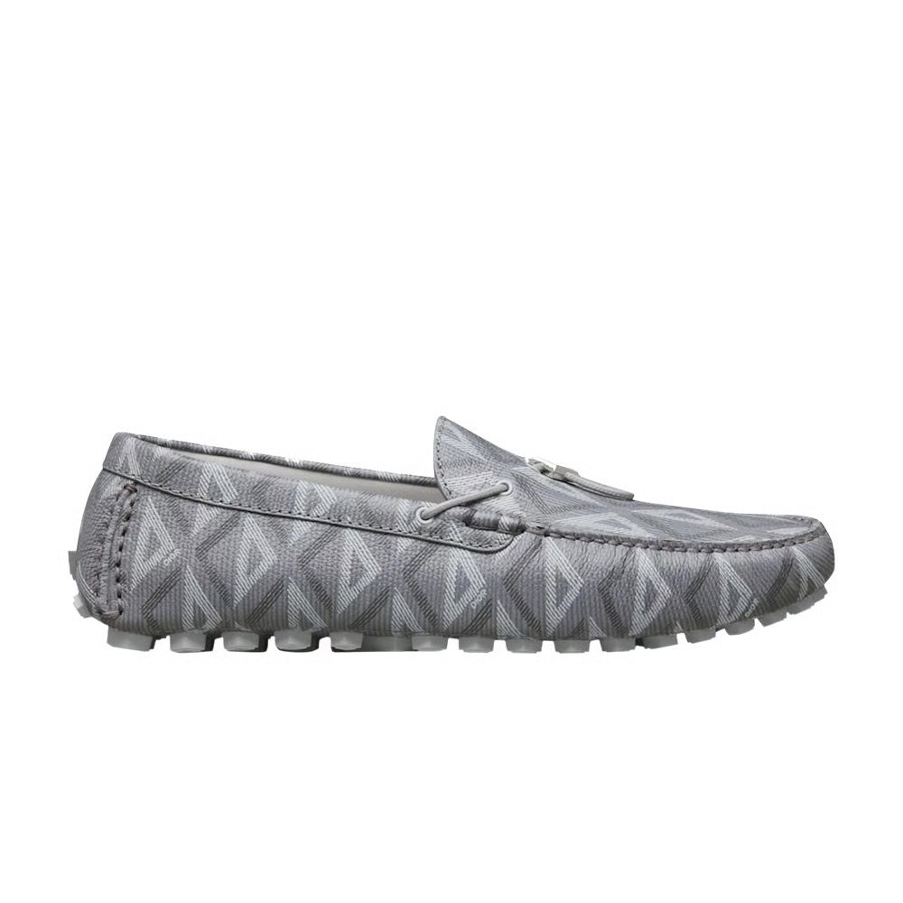 Dior Odeon Driver Men’s Loafers 'CD Diamond - Grey'